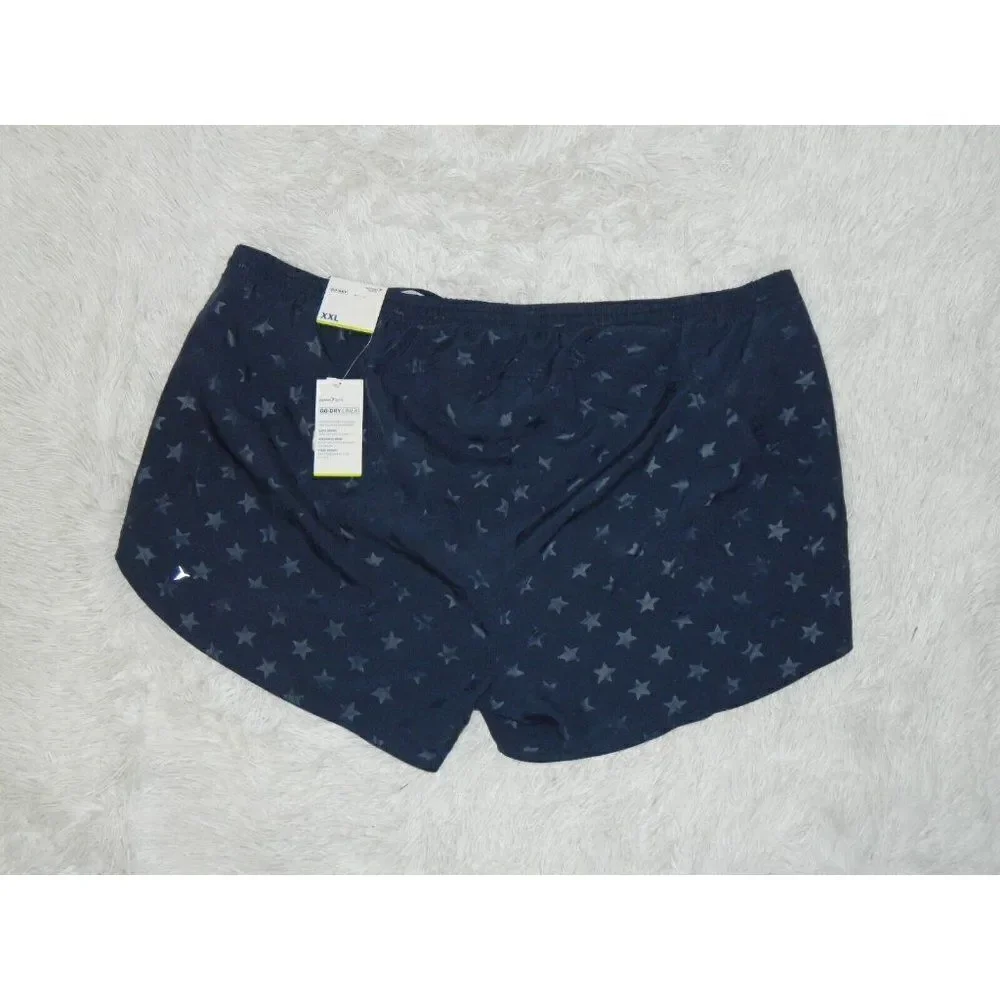 Lot 2‎ Old Navy Active Shorts White Zebra & Blue Stars Running Short  XX-LARGE